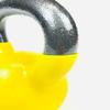 Rainforest Basics Vinyl Coated Cast Iron Kettlebell Weight (15 LB + 20 LB - Orange/Yellow) view 4
