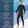 Wetsuit Top Women Men 2MM Neoprene Wetsuit Jacket Long Sleeve Diving Surfing Top, 3MM 1.5MM Wetsuits Shirt Vest Scuba Swimming Snorkeling Suit Swimsuit Warm Front Zip for Water Sports (2mm Men, XXL) view 4