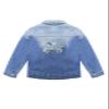 KIDSCOOL SPACE Little Girl Jean Jacket,Flower Embroidered Denim Outfits,Blue,5T view 3