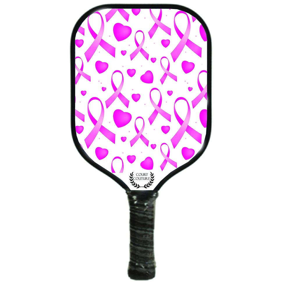 Pickleball Paddle Pink Ribbon