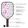 Pickleball Paddle Pink Ribbon view 2