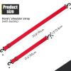 Skylety 4 Pieces Ski Boot Carrier Straps Adjustable Snowboard Strap Shoulder Sling Leash Ice Skates Shoulder Carrier Winter Gear Leash Sport Snowboard Accessories(Red) view 2