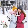 Skylety 4 Pieces Ski Boot Carrier Straps Adjustable Snowboard Strap Shoulder Sling Leash Ice Skates Shoulder Carrier Winter Gear Leash Sport Snowboard Accessories(Red) view 4