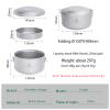 Boundless Voyage 900ml Titanium Canteen Mess Kit with Lid Double-Layer Not Insulated Salad Instant Noodle Bowl Portable for 1 Person Outdoor Camping Household Travel Ti1095T view 2
