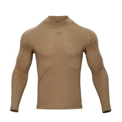 emersongear BlueLabel Marsh Frog Training Long Sleeve T-Shirt,Elasticity Gym Paintball Clothes for Youth Coyote Brown