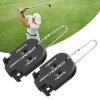 2pcs Golf Stroke Counter,Portable Golf Counter Clicker Mini Golf Stroke Shot Score Counter with Key Chain Black(2.0x2.2 inch) view 1