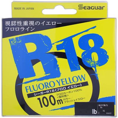 Kureha R18 Line Seaguar Fluoro Yellow, 328.4 ft (100 m), 4 lb, Clear