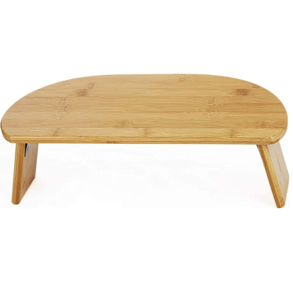 Foldable Meditation Bench Portable Kneeling Chair (18" W x 7.5L) Yoga Stool from Bamboo with Travel Bag