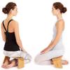 Foldable Meditation Bench Portable Kneeling Chair (18" W x 7.5L) Yoga Stool from Bamboo with Travel Bag view 2