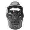 Outdoor Paintball Shooting Face Protection Gear Tactical Full Face PC Mask with Neck Protection Baffle - Black view 1