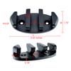 4 Pack Zig Zag Kayak Cleat Nylon Anchor Cleats with Screws for Canoes Boat Deck Marine Fishing Rigging Accessories view 2