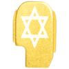 NDZ Performance Rear Slide Cover Plate for Sig P365 P365X P365 XL P365 X Macro P365 Fuse 9mm .380 Laser Engraved Aluminum in Gold - Star of David Mogen Dovid view 1