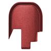 NDZ Performance Slide Cover Back Plate for Smith & Wesson Shield, Shield Plus, Shield M2.0 9mm/.40  CNC Aluminum, Laser Engraved, Made in USA  Red, We The People One Line Script view 3