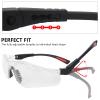 LaneTop AntiFog Shooting Glasses ANSI Z87.1 Eye Protection for Indoor Oudoor Sports Skeet Clay Trap Shooter Range Glass Shooting Eyewear for Men Women-Clear view 4