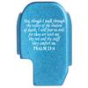 NDZ Performance Rear Slide Cover Plate for Sig P365 P365X P365 XL P365 X Macro P365 Fuse 9mm .380 Laser Engraved Aluminum in Blue - Bible Psalm 23:4 view 1