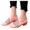 Bcshiye Women's Ankle Boots Low Heels Chunky Cutout Booties Hollow Out Casual Western Shoes Winter Boots view 2