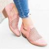 Bcshiye Women's Ankle Boots Low Heels Chunky Cutout Booties Hollow Out Casual Western Shoes Winter Boots view 3