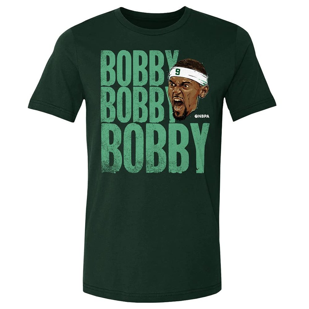 500 LEVEL Bobby Portis Shirt (Cotton, XX-Large, Forest Green) - Bobby Portis Jr. Stack WHT