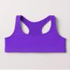 Kurve Girls Seamless Lightweight Racerback Sports Bra, Neon Purple, Age 14-17 view 2