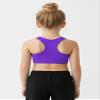 Kurve Girls Seamless Lightweight Racerback Sports Bra, Neon Purple, Age 14-17 view 4