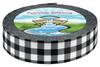 Country Brook Design - Black & White Buffalo Plaid Polyester Webbing (1 1/2 Inch, 10 Yards) view 1