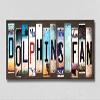 Dolphins Fan License Plate Tag Strips Novelty Wood Signs WS-343 view 1