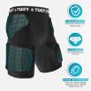 TUOY Adult Padded Compression Shorts 5-Pad Football Girdle Hip Thigh Protector view 3