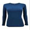 Natural Uniforms Women's Under Scrub Tee Crew Neck Long Sleeve T-Shirt-3-Pack (XX-Small, 3 Pack True Navy Blue) view 2