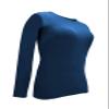 Natural Uniforms Women's Under Scrub Tee Crew Neck Long Sleeve T-Shirt-3-Pack (XX-Small, 3 Pack True Navy Blue) view 4