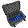 7 Pistol 14 Magazine Hard Case, DORO Gun Case with MyCaseBuilder Custom Foam Insert - Waterproof, Heavy Duty - Tactical Gun/Firearm and Ammunition Holder, 15.75 x 9 x 10.5 Inch, Black view 1