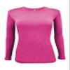 Natural Uniforms Women's Under Scrub Tee Crew Neck Long Sleeve T-Shirt-3-Pack (XX-Small, 3 Pack Hot Pink) view 2