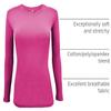 Natural Uniforms Women's Under Scrub Tee Crew Neck Long Sleeve T-Shirt-3-Pack (XX-Small, 3 Pack Hot Pink) view 4