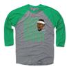 500 LEVEL Bobby Portis Tee Shirt (Baseball Tee, XXX-Large, Green/Heather Gray) - Bobby Portis Jr. Stack WHT view 1