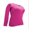 Natural Uniforms Women's Under Scrub Tee Crew Neck Long Sleeve T-Shirt-3-Pack (4X-Large, 3 Pack Hot Pink) view 3