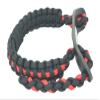 Ten Point Gear Realtree Paracord Archery Bow Wrist Sling - 100% Full Grain Leather 550 Paracord (Thin Red Line) view 2