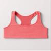 Kurve Girls Seamless Lightweight Racerback Sports Bra, Neon Coral, Age 14-17 view 2