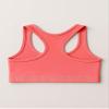 Kurve Girls Seamless Lightweight Racerback Sports Bra, Neon Coral, Age 14-17 view 3