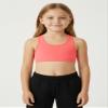 Kurve Girls Seamless Lightweight Racerback Sports Bra, Neon Coral, Age 14-17 view 4