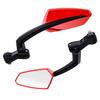 Bike Mirrors, 360 Rotatable Cycling Rearview Mirrors, Wide Angle Safe Shockproof Bicycle Mirror, Ebike Universal Fit Accessories 1 Pair (Red) view 1