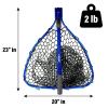UFISH Large Fishing Net for Freshwater and Saltwater, Fish Landing Net with Non-Slip Handle for Safe Fishing (Green) view 2