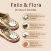 Felix & Flora Toddler Little Gold Girl Mary Jane Dress Shoes Size 10 - Ballet Flats Girl Party School Wedding view 4