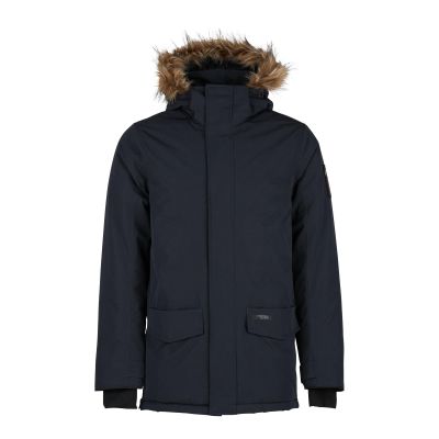 B Vertigo Garren Mens Winter Parka Jacket - Dark Navy - S