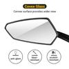 NF Nightfire Bike Mirrors for Handlebars, 360 Rotatable Cycling Rear View Mirrors, Wide Angle Safe Shockproof Bike Mirrors Road, Bicycle Universal Fit Accessories 1 Pair (Black) view 3