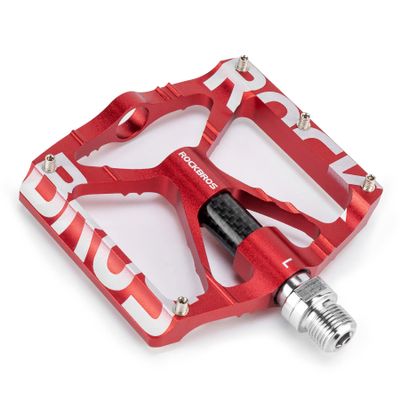 ROCKBROS Mountain Bike Pedals MTB Pedals CNC Non-Slip Lightweight Aluminum Alloy Bicycle Pedals Sealed Bearings Bicycle Platform Pedals 9/16" BMX Road Bike Pedal