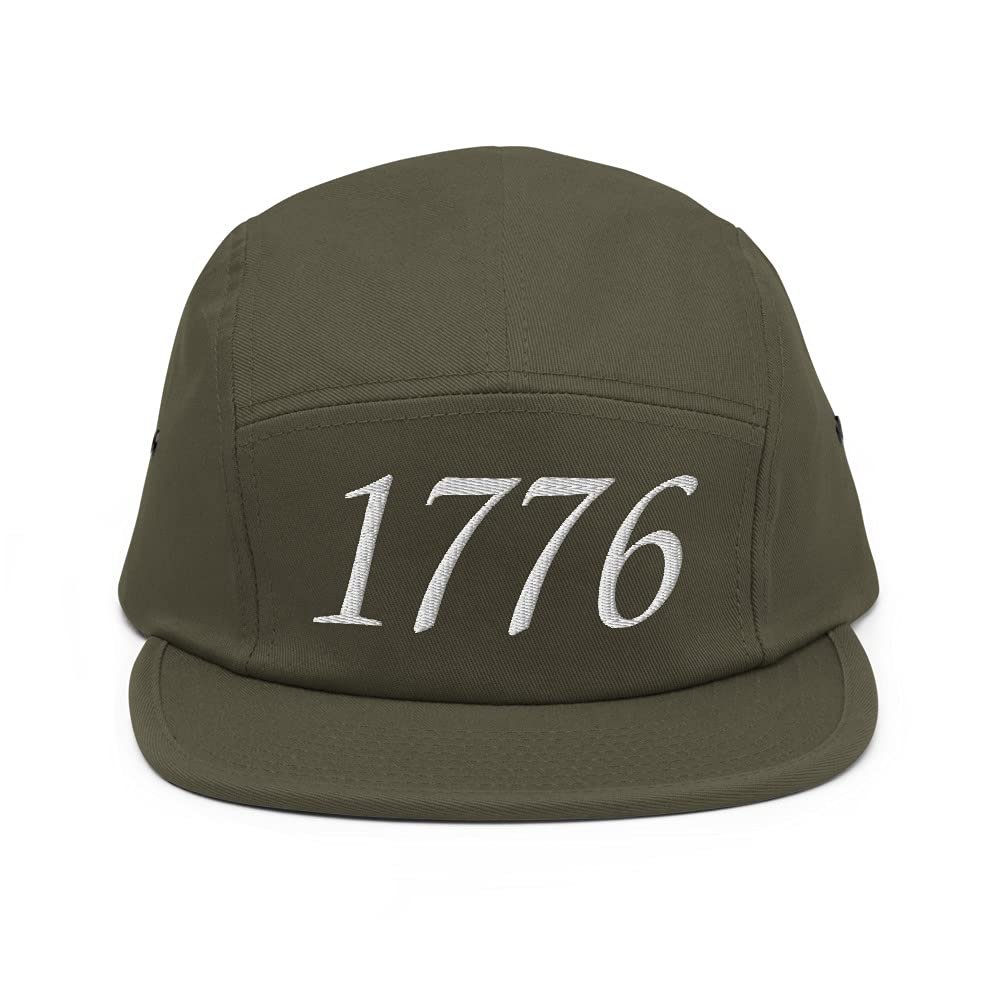 Gunner Gear 1776 Hat USA Hats for Men American Flag Tactical Patriotic Five Panel Cap Olive