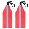 Emsiok 2 PCS Kayak Safety Flag High Visibility Trailer Warning Flags Reflective Travel Red Tow Flag Kayak Accessories for Truck Long Load Canoe Sup Towing  view 1