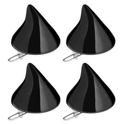 4Pcs Halloween Devil Horn Hair Clips, Black Plastic Horn Headwear Cosplay Costume Party Accessories for