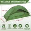 Clostnature 1 Person Tent for Backpacking - Ultralight One Person Backpacking Tent, Hiking Tents for One Man, Solo, Single Person view 2