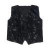 TAIKMD Kids Boys Shiny Sequins Vest Crop Top Dance Jazz Hip Hop Jacket Waistcoat Choir Stage Performance (US, Age, 8 Years, Black) view 4