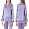 Topgal Big Girls Pajamas Size 14  Cute Satin Cat Long Sleeve & Pants PJ Set Sleepwear Violet view 2